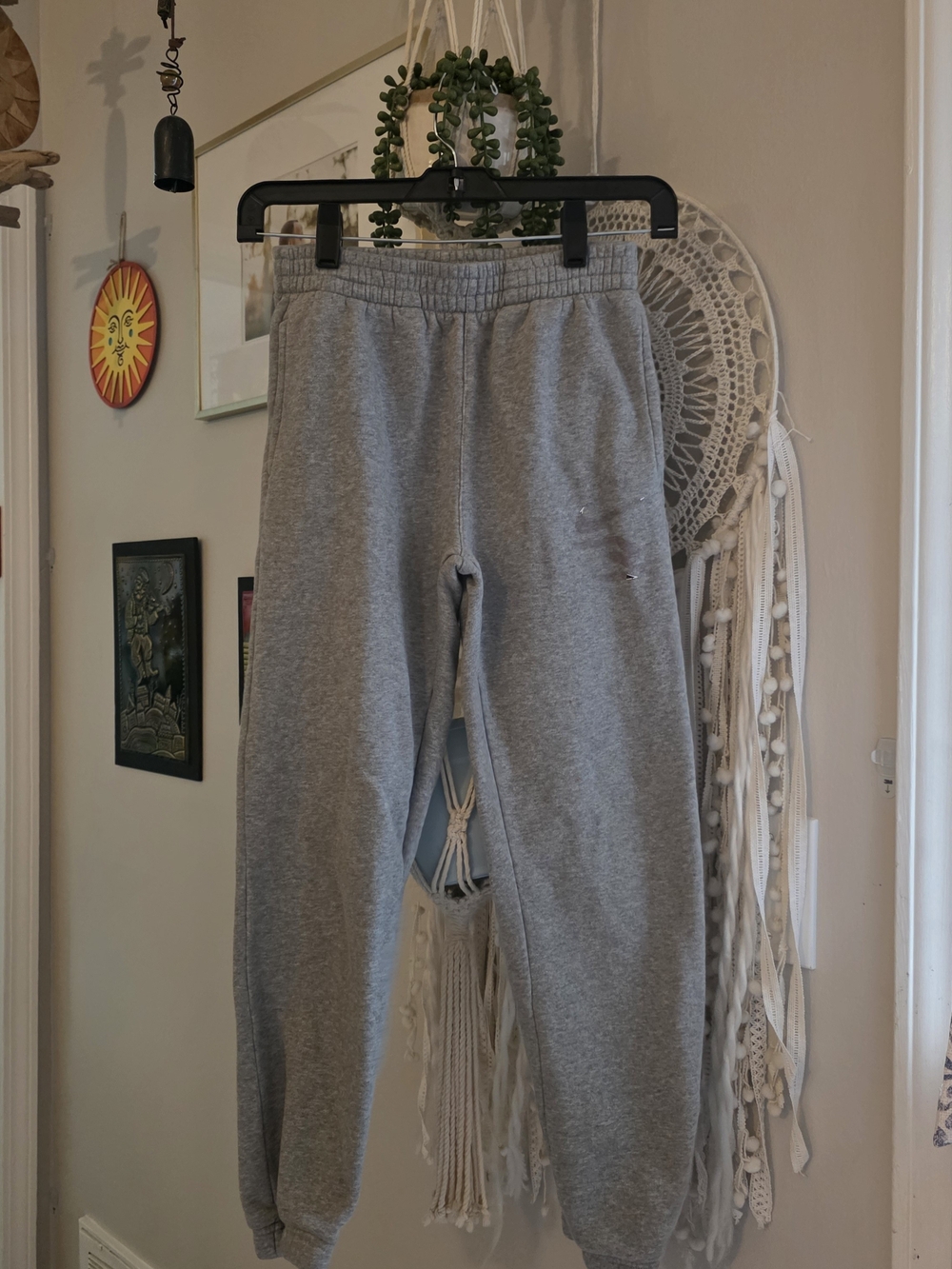 Nike Gray Kids Sweatpants with Elastic Waist